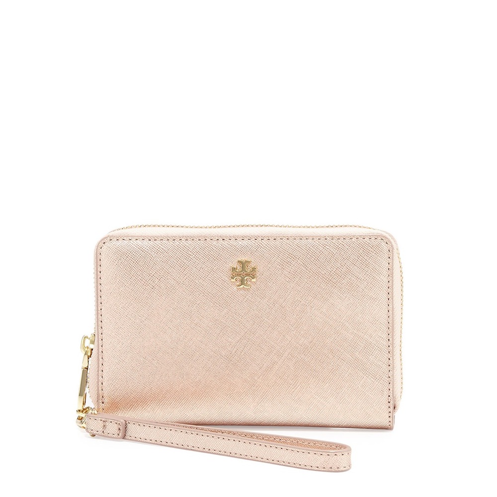 Tory Burch Gold Wristlet Wallet